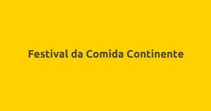 Festival da Comida Continente