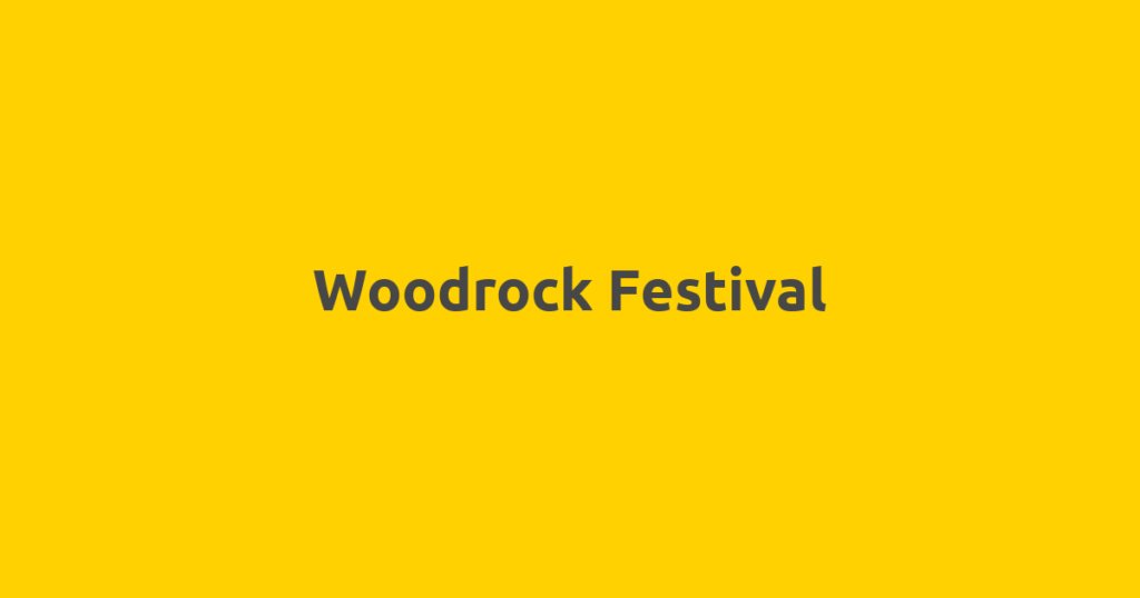 Woodrock Festival